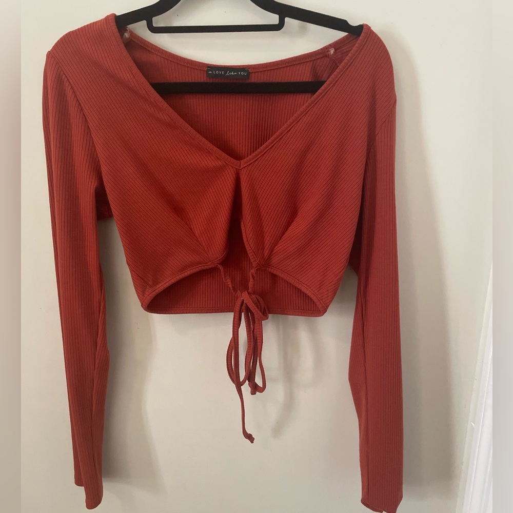 South Moon Under tied crop top